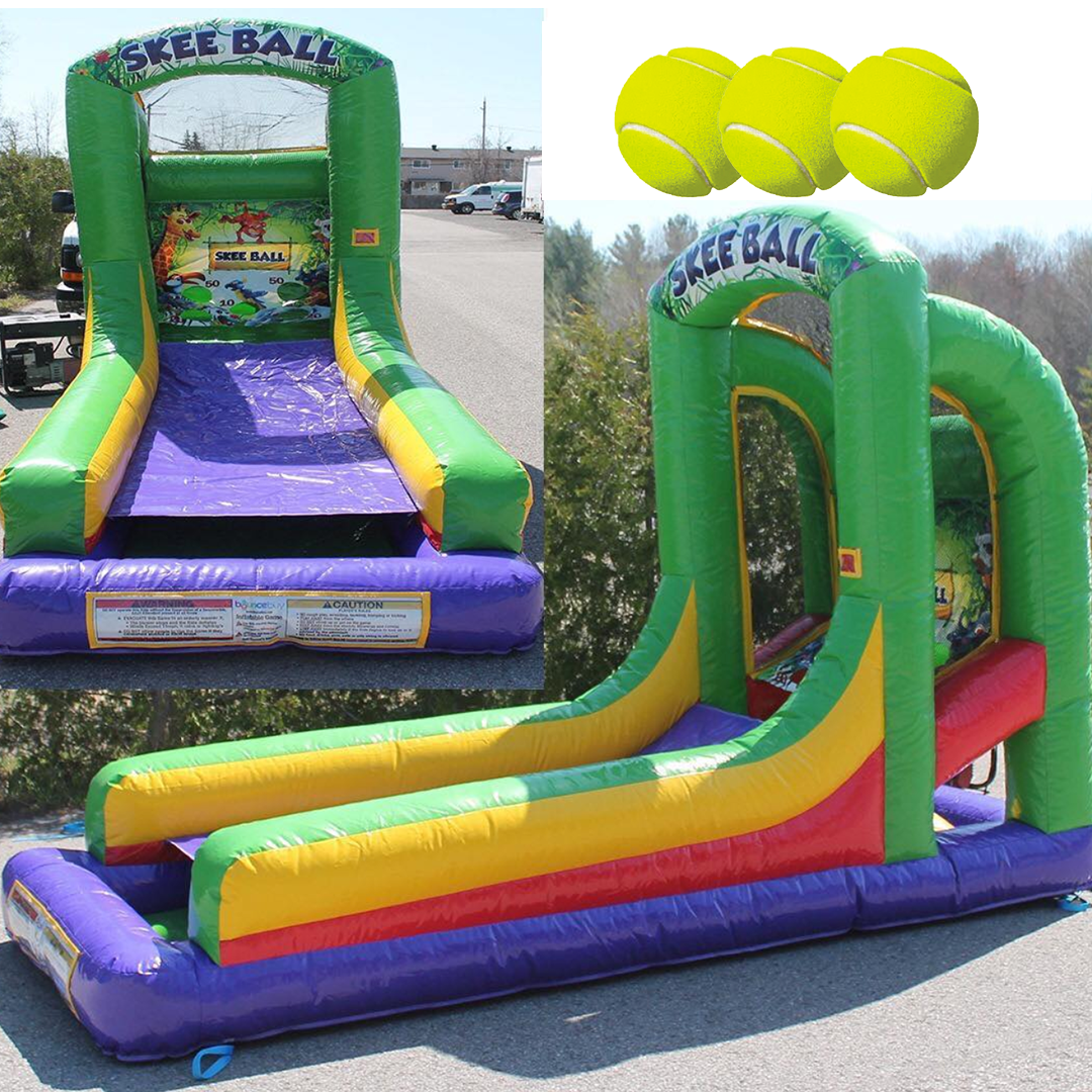 Skee Ball interactive inflatable game great for carnivals or other types of public events